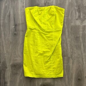 Rampage Strapless Lime Dress